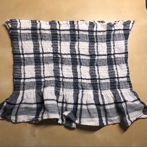 Plaid tube top